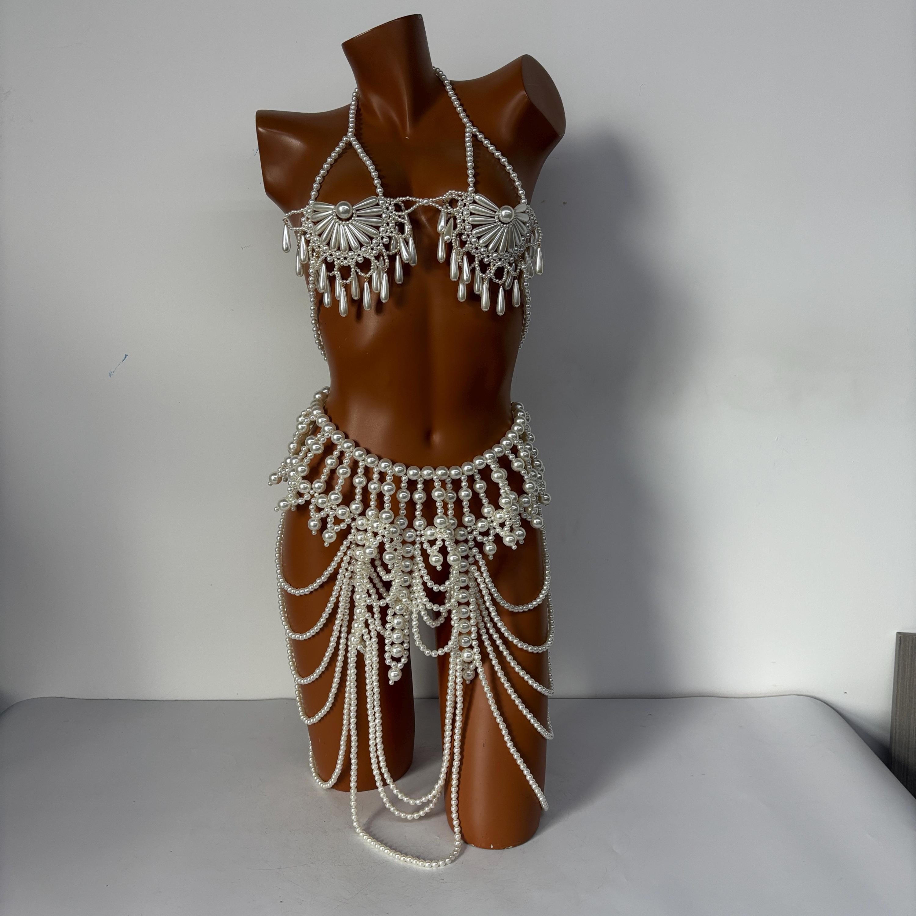 Bralette body chain México