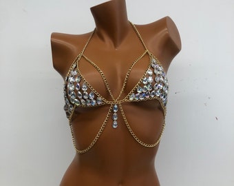 トップス KISHIDAMIKI chain bra chain bra (black) | KISHIDAMIKI