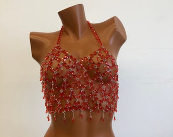 9-color crystal body chain, festival body chain, gift, exquisite body chain