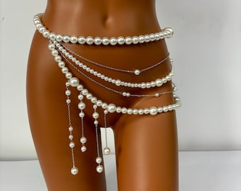 Chaîne De Ventre Plaquée Or 14 Carats - Double Couche, Design Fin Et élégant - Chaîne De Taille Pour Tenue Soirée Ou Quotidien - 14