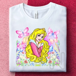 Sleeping Beauty Sublimation PNG, Princess Aurora, Birthday Girl Party Shirt, Princess Sleeping Beauty Sublimation