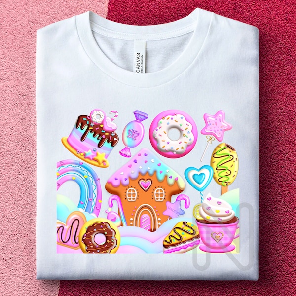 Sweet Candy Party PNG, Candy Birthday Party T-shirt, Birthday Cake Designs, Sweet Candy Sublimation PNG