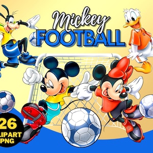 Micky Fußball Clipart PNG, Micky Maus und Freunde, Daisy und Donald, Micky Sport, Micky Fußball Cartoon