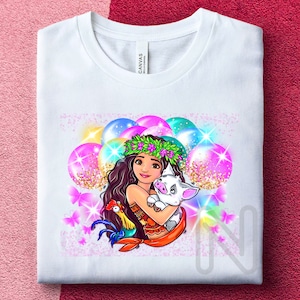 Moana Sublimation PNG, Princess Moana, Moana Birthday Party Shirt, Princess Sublimation Designs