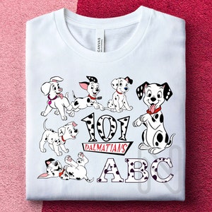 101 Dalmatian Sublimation PNG, Puppy Dog Cruella, Birthday Party Shirt, Puppy Dog Sublimation Designs