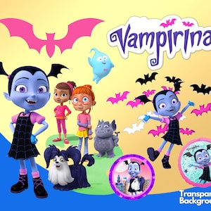 Vampirina Clipart PNG, Vampirina Illustration, Vampirina Bat, Birthday ...