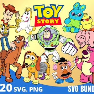 Toy Story SVG Bundle, Woody Clipart PNG, Buzz Lightyear, Toy Story Cut Files, Sublimation Designs, Layered SVG