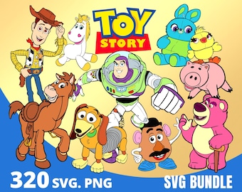 Toy Story SVG Bundle, Woody Clipart PNG, Buzz Lightyear, Toy Story Cut Files, Sublimation Designs, Layered SVG