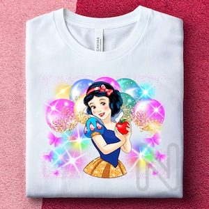 Snow White Sublimation PNG, Birthday Girl Shirt, Snow White Party Shirt, Snow White Sublimation