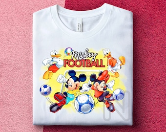Mickey Football Sublimation PNG, Mickey Mouse and Friends, Mickey Sport, Mickey Football T-shirt Designs