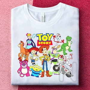 Toy Story Sublimacja PNG, Woody Buzz Lightyear, Koszulka na imprezę urodzinową, Wzory sublimacji Woody'ego