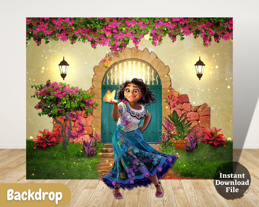 Encanto Digital Backdrop Encanto Door Banner Magical Spanish Etsy
