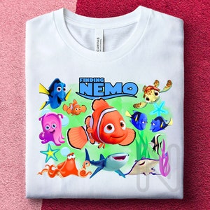 Finding Nemo Sublimation PNG, Finding Clownfish Birthday Shirt, Fish Nemo Iron on Shirt, Nemo Sublimation Designs