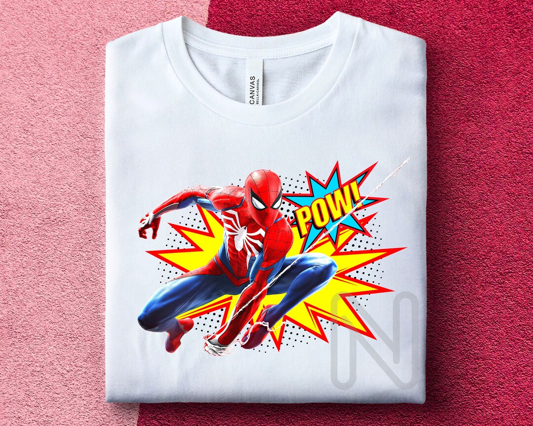 Spider-man Sublimation PNG, Marvel Spiderman Birthday Shirt, Kids ...