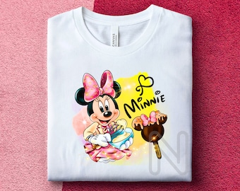 Sublimación de Minnie Mouse PNG, camiseta de Minnie Birthday Girl, diseños de sublimación de Minnie