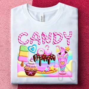 Sweet Candy Party PNG, Candy Party Shirt, Birthday Girl T-shirt, Graphic Birthday Designs, Sweet Candy Sublimation PNG