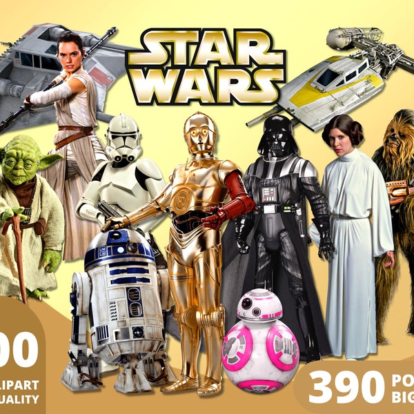 Star Wars Clipart PNG, Star Wars Posters, Squad Goal, Darth Vader, Yoda, The Clone Wars, Star Wars Art Head