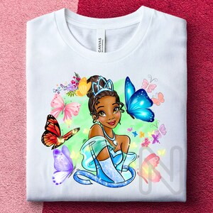 Princess and the Frog Sublimation PNG, Princess Tiana, Birthday Girl Shirt, Tiana Sublimation Designs