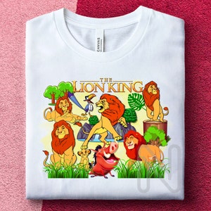 Lion King Sublimation PNG, Simba Pumbaa Timone, Birthday Party Shirt, Lion Sublimation Designs