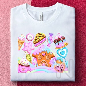 Sweet Candy Party PNG, Candy Birthday Party, Birthday Girl T-shirt, Birthday Cake Designs, Sweet Candy Sublimation PNG