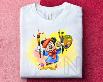 Mickey Mouse Sublimation PNG, Mickey Mouse Birthday Shirt, Kids Tshirt Designs, Mickey Birthday Sublimation