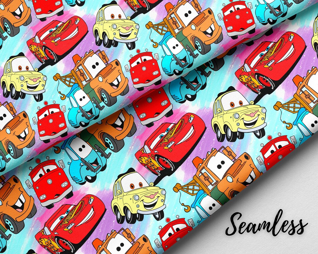 Cars Seamless Papers Lightning Mcqueen Digital Papers - Etsy