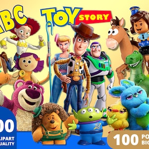 Toy Story Clipart PNG, Woody, Buzz Lightyear, Bullseye Images, Toy Story Font, Toy Story Birthday Gifts, Toy Story Party Posters