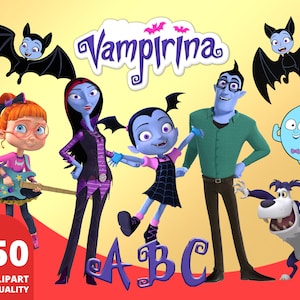 Vampirina Clipart PNG, Ilustración de Vampirina, Murciélago Vampirina, Fiesta de cumpleaños imprimible, Imágenes de dibujos animados de Vampirina