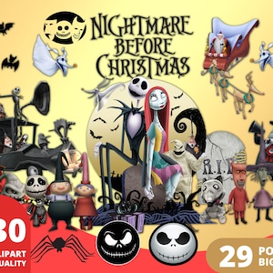 Nightmare Before Christmas NBC Jack & Sally Goth Halloween Baby Shower -  swirly-world-design