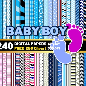 Baby Afro digitale Papiere, Baby Afro Clipart PNG, afrikanischer Junge, Geburtstagsverpackungspapiere, Baby Junge nahtlose Muster