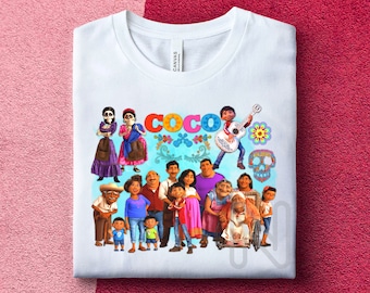 Coco Sublimation PNG, Coco Miguel Rivera, Birthday Party Shirt, Coco Sublimation Designs