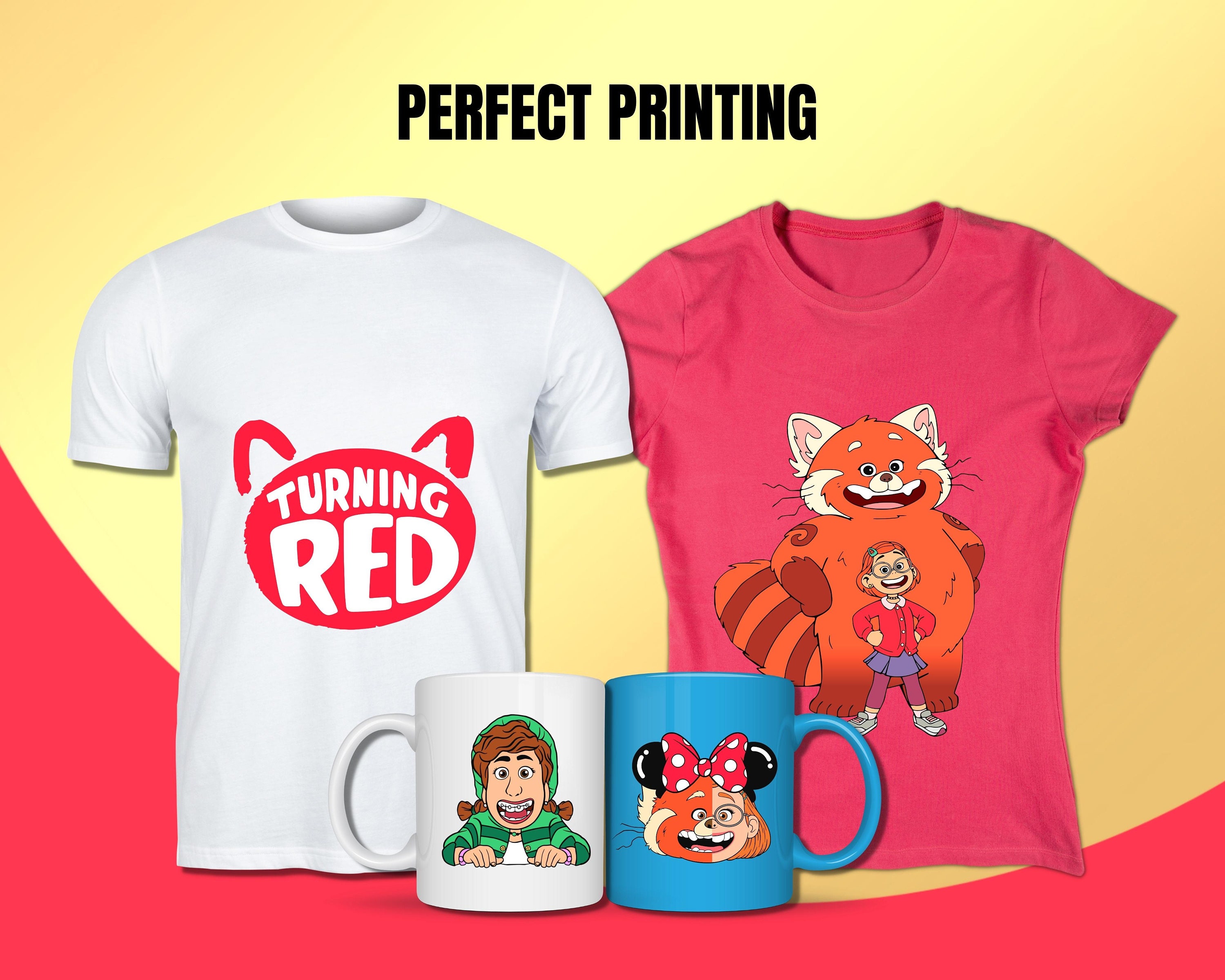 Simply Red Svg Turning Red SVG Bundle, Turning Red Clipart PNG, Mei Lee Cut Files ...