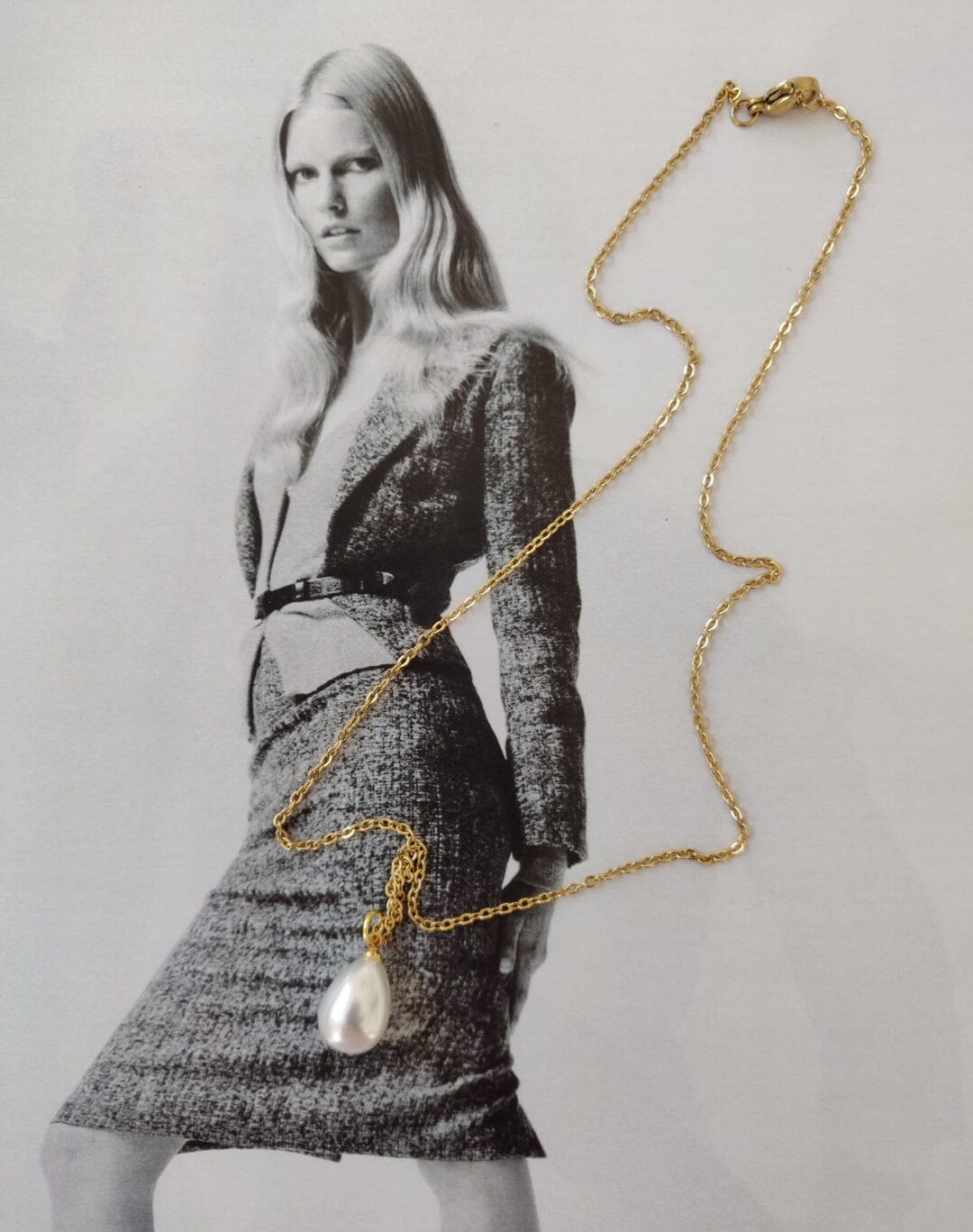 Le collier minimaliste de perles de base Kate Middleton collier de