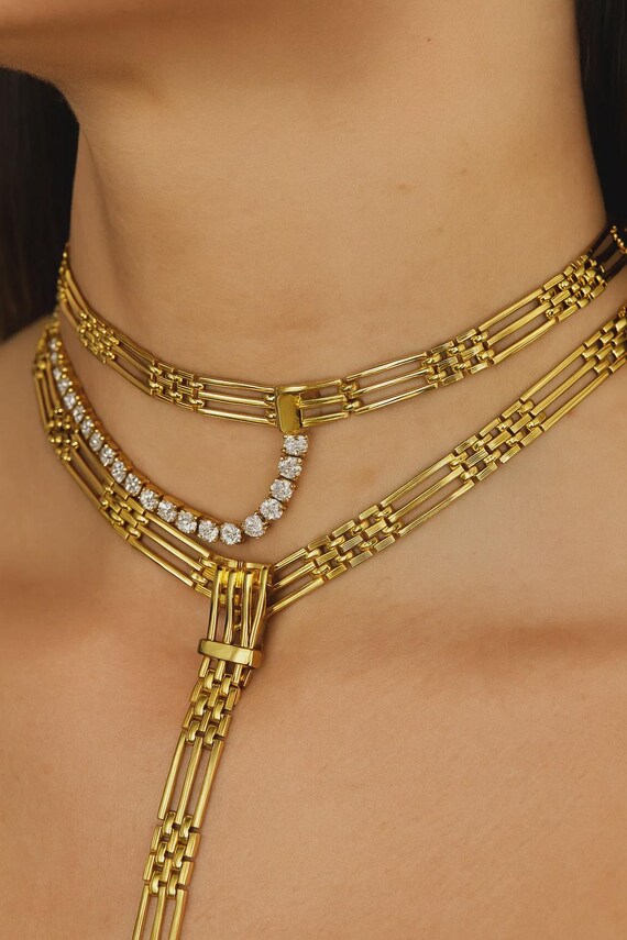Vintage 70 80s Dolce Vita Belt or Necklace Chain Elements  display picture 1