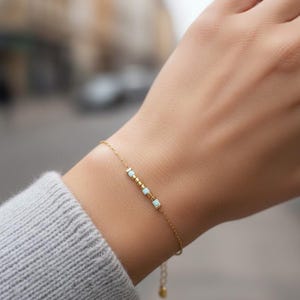 Morse code minimalist steel bracelet, tiny seedbeads urban chic bracelet, gift with hidden message, boho chic gift,personalized unique gift