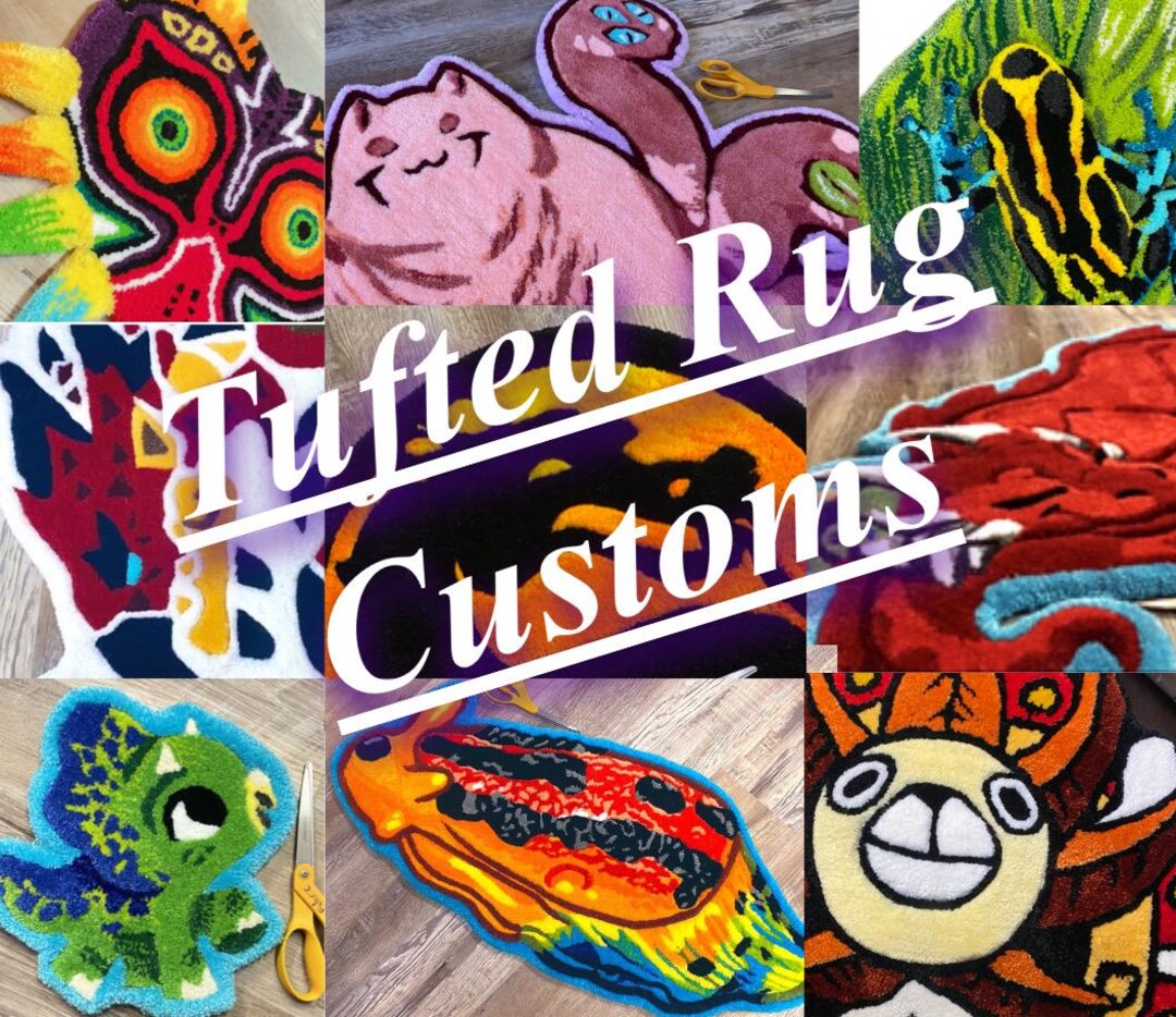 Custom Tufted Rug: Made-to-order Acrylic Design - Etsy