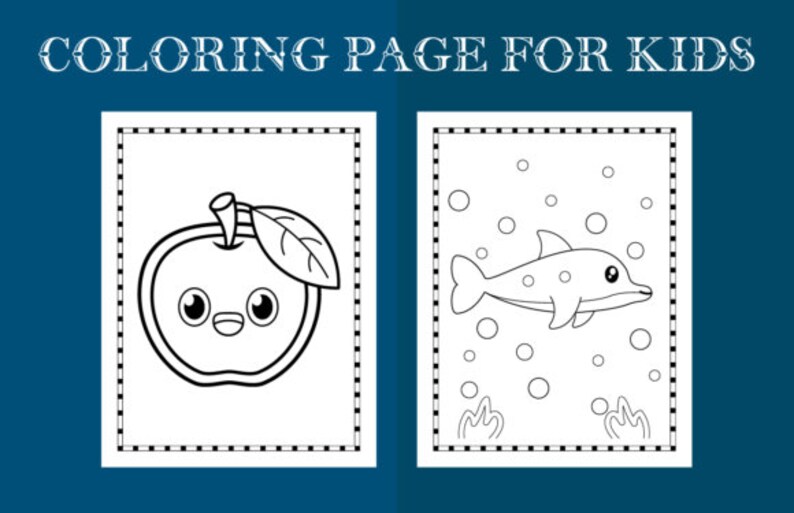 Easy Coloring Pages for Kids Printable, Simple Coloring Page Preschool ...