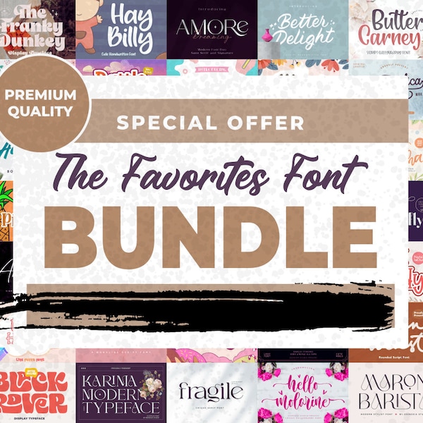 Premium Font Bundle, Urban Font Bundles, Brush Font, Best Seller Font, Cricut Font, Black Letter Font, Clothing Font, Retro Font