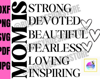 Archivo digital "Mamá es" para el Día de la Madre. Mamá, Madre, Mamá, Mamá es, Cricut, Vacaciones, Silueta.