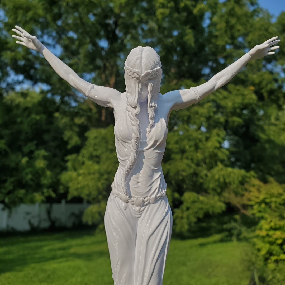 3D Printed Statue of Marika of Elden Ring Fan Recreation Etsy