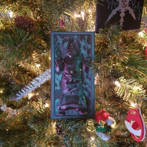 Santa Claus in Carbonite - 3D Printed - Red & Green two tone