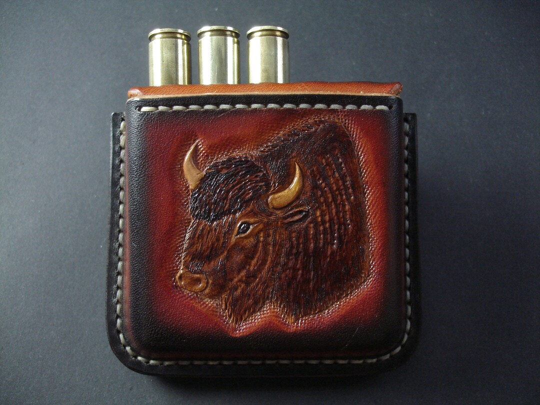 Open Bullet Pouch, Ammo Holder, Ammo Pouch, Hunters Pouch, Belt Round