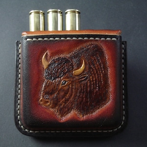Open Bullet Pouch, Ammo Holder, Ammo Pouch, Hunters Pouch, Belt Round Holder