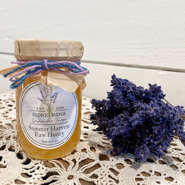 Honey Sampler - Cheer Up Gift - Wildflower Honey - Pure Honey - Local Honey - Summer Harvest Honey - Harvested on our Lavender Farm
