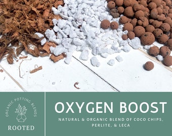 Oxygen Boost Aeration Mix: Coco Chips, Perlite, Leca Blend