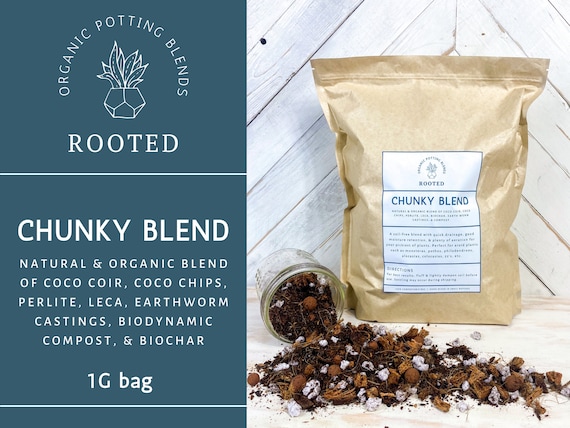 CHUNKY AROID MIX- premium organic tropical potting mix for monstera, philodendron, alocasia, colocasia, zz, pothos - Rooted Potting Blends