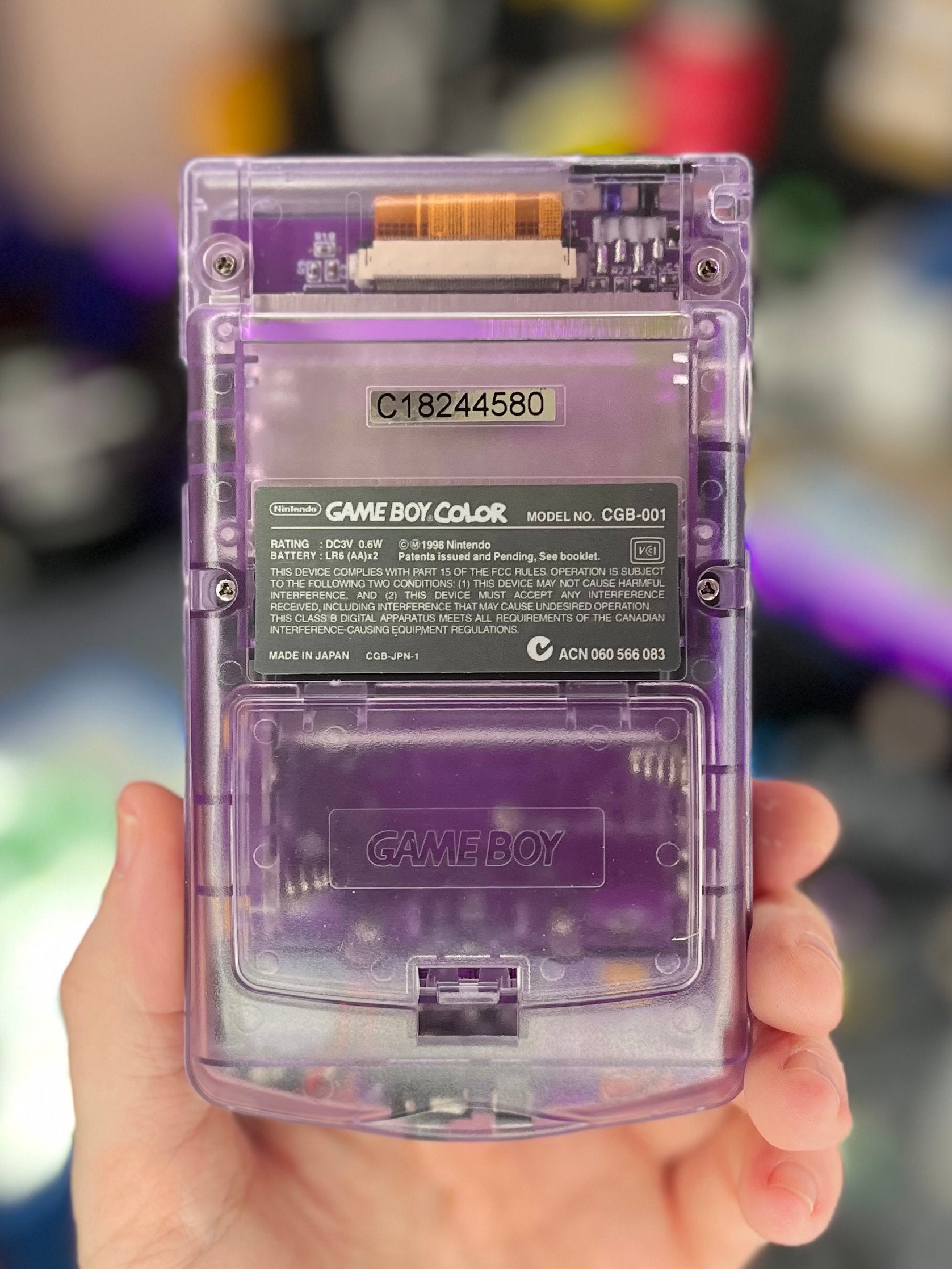 Nintendo Game Boy Color - Premium Restored - OLED + Purple