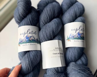 Explorer Knits and Fibers/ Court of Dreams/ Earthy Sock