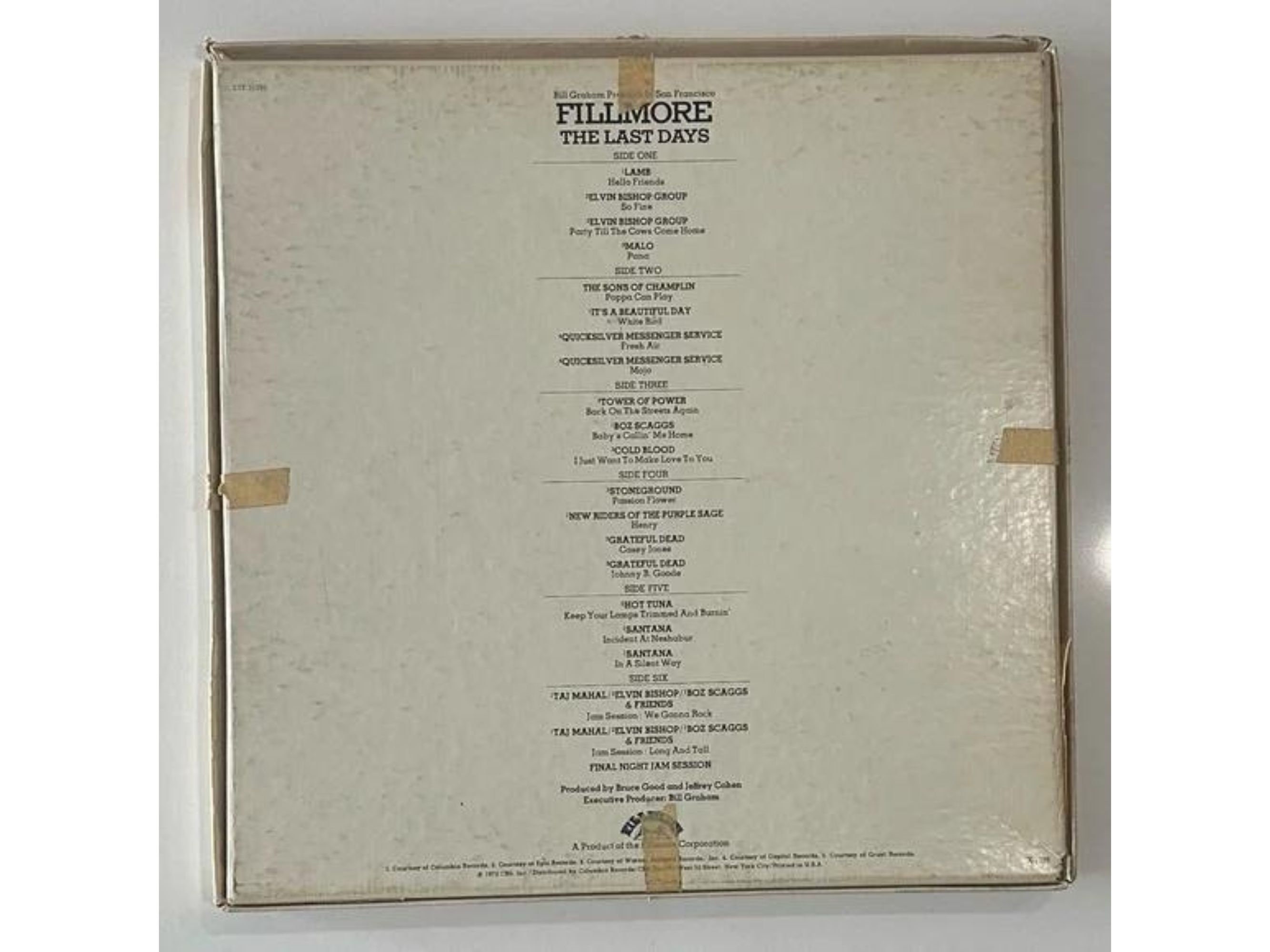 Various Artists Fillmore the Last Days Vinyl Records Etsy