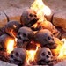 Big skull charcoals for fire pit, fire ring (barbecue, brazier,fireplace,…) Home Decor Barbecue Outdoor Camping Halloween Party Decor Props 